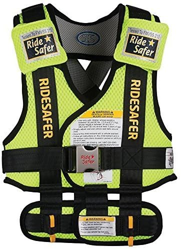 RideSafer Type 3 GEN3 Travel Vest - Yellow/Black - Large by RideSafer