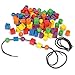 Learning Resources Beads in a Bucket, Set of 110, Ages 3+, Lacing Beads, Fine Motor Skills,Back to School Supplies,Teacher Supplies for Classroom