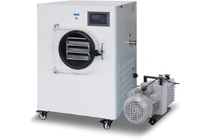 HNZXIB Freeze Dryer Vacuum Sublimation Dryer with Rotary Vane Vacuum Pump,110V