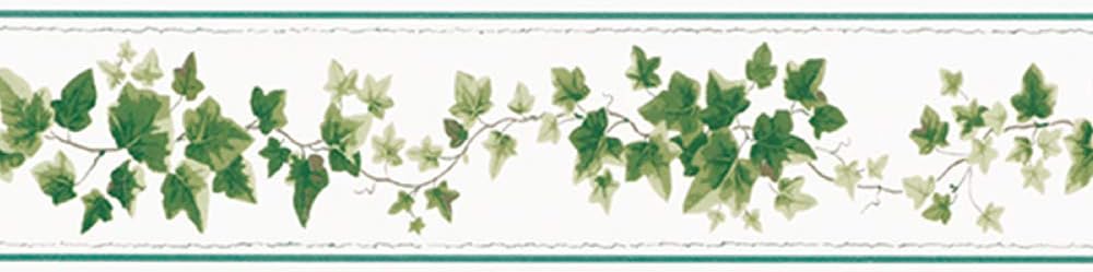 Amazon サンゲツ ファイン 壁紙 トリムクロス 糊なし のり無し Fe6879 旧 Fe1954 1本 10m 巾13cm 帯状壁紙 トリムボーダー 草木 リーフ ツタ 壁紙