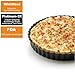 HOMOW Heavy Duty Nonstick 9 inch Pizza Pan, Quiche Pan With Removable Bottom, Removable Loose Bottom Quiche Pan, Tart Pie Pan 9