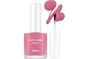 A'PIEU Juicy-Pang Water Blusher [PK02] (0.31 fl oz) - Dewy-Liquid Cheek Color with Fruity Tint and Soft Blendable Texture. Fruit Extract Blend, Rose Flower Water.