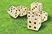 Kovot Oversize Wood Dice Set with Carry Bag - Includes (6) 3.5