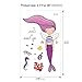 Temporary Tattoos for Kids(150pcs),Konsait Fake Mermaid Assorted Temporary Tattoos For Children Girls Birthday Party Favors Supplies Great Kids Party Accessories Goodie Bag Stuffers Party Fillers Gift
