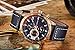 CURREN Original Men's Sports Waterproof Leather Strap Wrist Watch Good Quality 8216 Blue