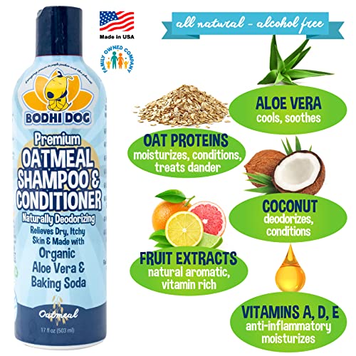 Bodhi Dog Oatmeal Shampoo & Conditioner Naturally Deodorize Dogs