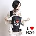 MOMSKISS Cotton Baby Carrier Backpack with Hip Seat for Infant, Child, Toddler- All Seasons 360 Ergonomic Baby Carrier - 6 Position Child Carrier - Black (3 Months+)