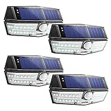 LITOM Solar Lights Outdoor with Adjustable Lighting Time, 30 LED Solar Motion Sensor Lights Wireless Solar Powered Security Lights Waterproof Wall Lights for Garage, Yard, Front Door, Step(2 Pack)