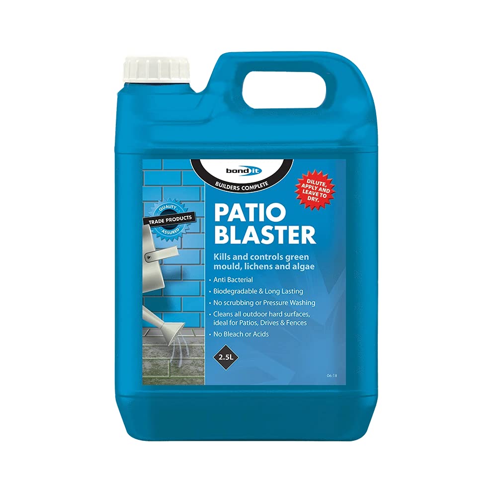 Bond it 5L Patio Blaster Mould Algae Moss Killer Decking Fencing Drive