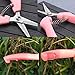 2CR13 Stainless Steel Garden Shears Farmer Florist Garden Plant Pruning secateurs Used for Garden Picking of Fruits and Vegetables, Florist Pruning Plants, Pink Two Packagesthumb 3