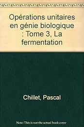 Opérations unitaires en génie biologique