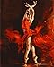 CaptainCrafts New Paint by Number Kits Dancer Ballet Ballerina Red Fire Girl 16x20 inch DIY Painting by Numbers for Adults Beginner (with Frame)