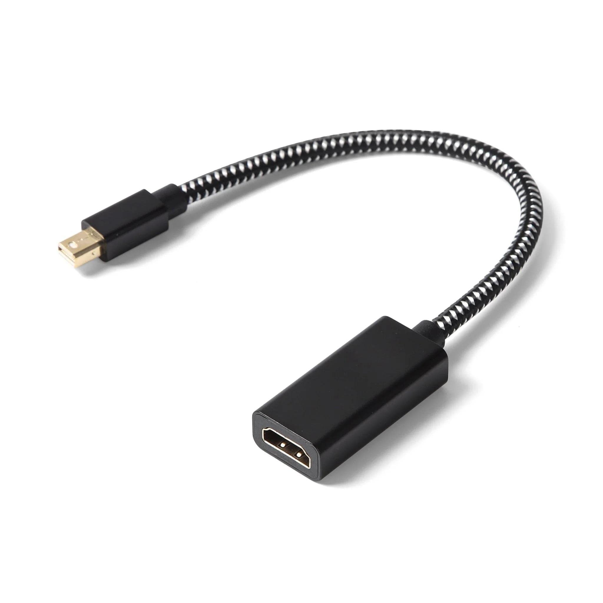 zimaboard Mini DisplayPort Male to HDMI Female Cable 4K 60Hz, Thunderbolt to HDMI Adapter Compatible, Macbook Pro, Microsoft Surface Series and any Other MiniDP Port