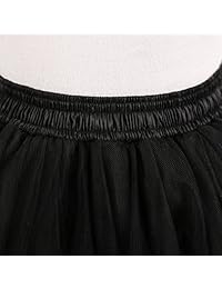 Falda de tutú de princesa de 5 capas, longitud de la rodilla