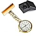Powshop Nurse Lapel Pin Watch Hanging Medical Doctor Pocket Watch Pin-on Lapel Watch