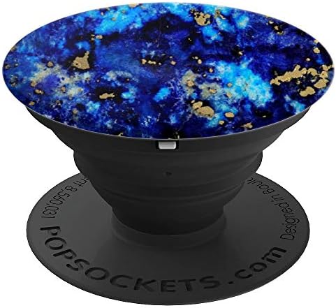 LAPIS LAZULI - Healing Crystal - Fifth Throat Chakra Stone - PopSockets Grip and Stand for Phones and Tablets