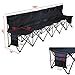 Yaheetech Portable Folding Bench 6-Seat Fabric Outdoor Chair for Teamwork Activities, Sports, Party, Open and Closed Easily with Carrying Bag