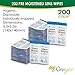 Lens Cleaning Wipes - 200 Pre Moistened Cleansing Cloths | Disposable & Individually Wrapped | Ideal for Eyeglasses, Cell Phones, Computes, LCD Screens & Camera Lenses |Quick Drying Formula| by Weegee