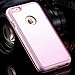 For Apple iPhone 6 Plus & iPhone 6s Plus 5.5 inch Case, FLOVEME [Open View Window] [Smart Slide Free Answer] Premium Slim Fit PU Leather Flip Pouch Polio Holder Cover - Pink