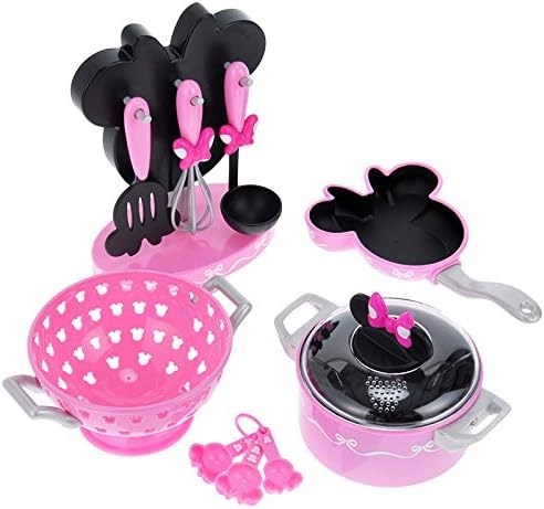 Amazon ディズニー公式 クッキングセット ミニー Minnie Cooking Set 女の子 キッズ 子供 おもちゃ ままごと Disney セット おもちゃ