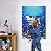 Morinostation Pin The Fin On The Shark Game Birthday Party Favor Games Baby Shark Party Supplies Decorations - 24 Fins