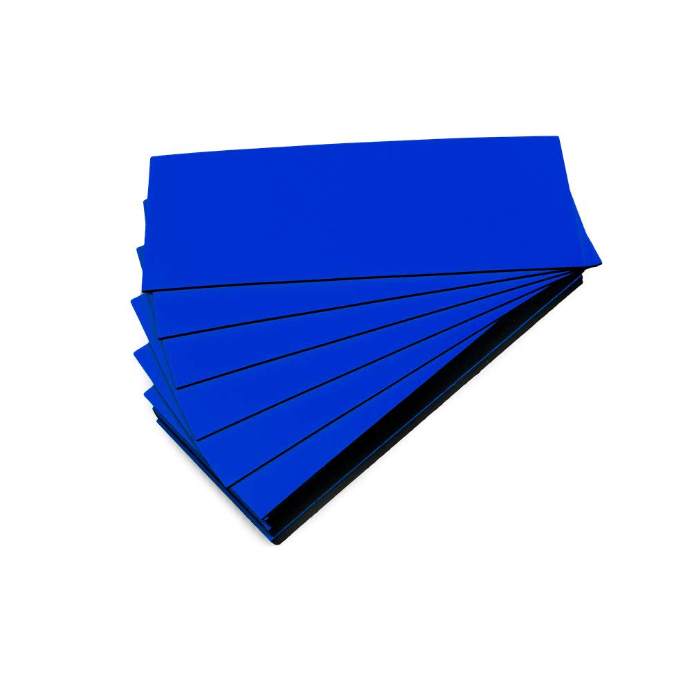 25 magnetic labels, colour (blue, length 10 cm, width 4 cm) — image 1
