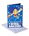 American Greetings Wonder Woman Birthday Card for Girl with Sound
