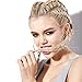 TecUnite 400 Pieces Hair Rings Braid Rings Hair Hoops Hair Clips Jewelry with a Storage Box, 4 Colors, 2 Sizes