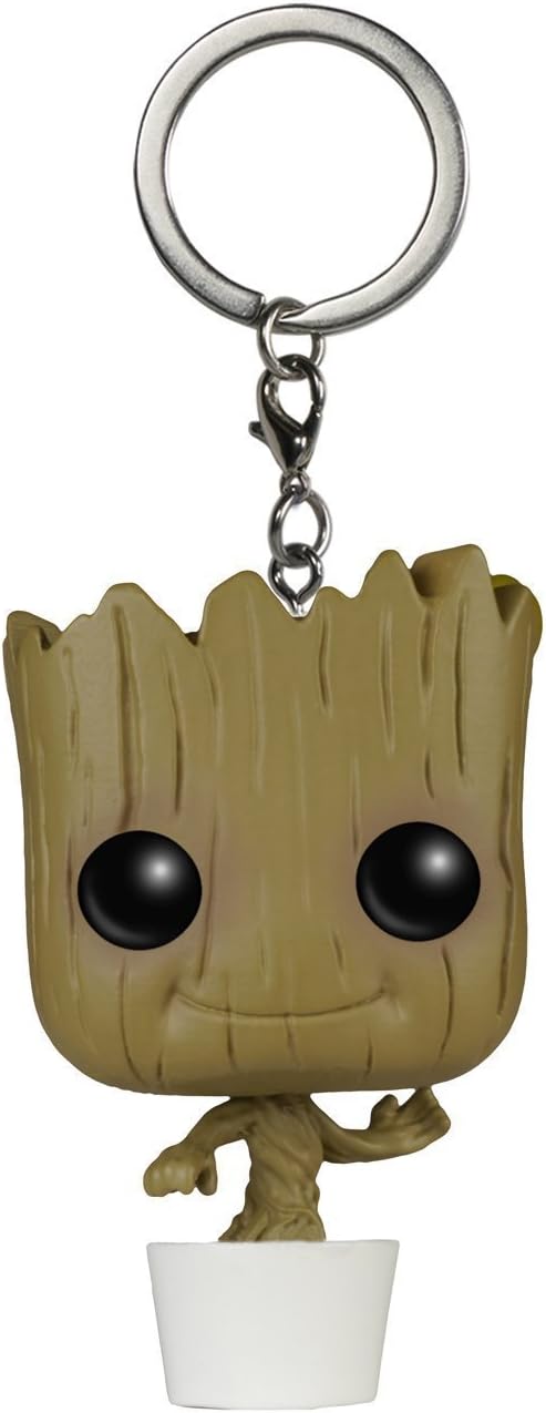 Bayram Baby Groot key-ring - The action figure from Marvel's Guardians of the Galaxy | Bobblehead Dancing Groot key-ring gadget | 3D fun Disney gift for children