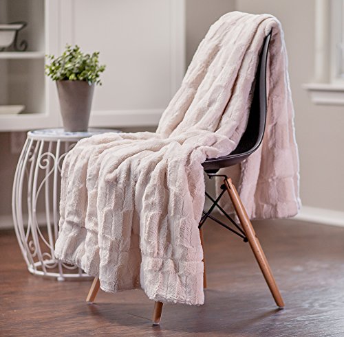 Chanasya-Fuzzy-Faux-Fur-Elegant-Rectangular-Embossed-Throw-Blanket-Plush-Sherpa-Cream-Microfiber-Blanket-for-Bed-Couch-50x65-Inches-Creme Chanasya Fuzzy Faux Fur Elegant Rectangular Embossed Throw Blanket - Plush Sherpa Cream Microfiber Blanket for Bed Couch…