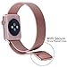 GEOTEL Apple Watch Band 42mm, Milanese Loop Stainless Steel Bracelet Strap Band for Apple Watch Series 1 Series 2 Sport&Edition with Unique Magnet Lock(No Buckle Needed) (42mm-Rose Gold)
