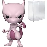 POP Games: Pokémon - Mewtwo Funko Vinyl Figure (Bundled with Compatible Box Protector Case), Multicolor, 3.75 inches