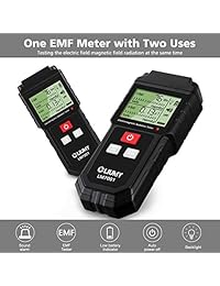 Medidor de radiación electromagnética de campo de Immy Mini, medidor digital de radiación LCD, sonda y alarma de luz