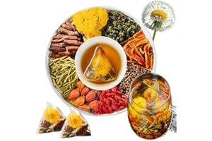 VJPPII Goji Berry Chrysanthemum Tea,30bags,Wolfberry,Chrysanthemum,Dandelion,Mulberry Leaf,Honeysuckle,Cassia Seed,Cardenia,Orange Peel,8 Excellent Raw Material Kidney Liver Formulas Plant Herbs (1)
