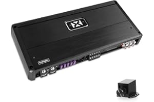 NVX XQA16005 1600W RMS XQ-Series SQ Hi-Res Class D 5-Channel Amplifier with X-Boost and Wired Bass Remote
