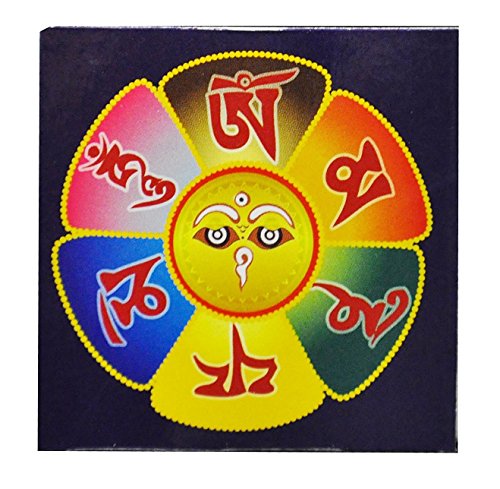 Mudra Crafts Tibetan Buddhist Indoor Outdoor Cotton Affirmation Windhorse Prayer Flags (Bhavacakra Wheel of Life)