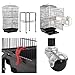 Topeakmart Large Parakeet Bird Cage on Wheels for Budgies Finches Canaries Lovebirdsthumb 2