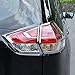 Kadore for Nissan Rogue 2014-2016 Chrome Rear Tail Lights Lamp Cover Trim Frame Exterior Accessories 4-pc