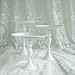 VILAVITA Cake Stands 3-Set Round Cupcake Stands with Simple Design, Dessert Cake Stand, White