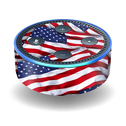 Click Here to See More Images MightySkins Protective Vinyl Skin Decal for Amazon Echo Dot (2nd Generation) wrap cover sticker skins Patriot