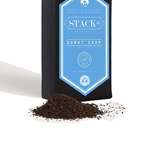 Donut shop ground coffee beans - small batch medium roa…