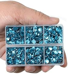 LPBeads 6400 Pieces Hotfix Rhinestones Aquamarine