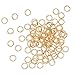 4mm 21 Gauge Open Jump Rings 22K Gold Plated (100)
