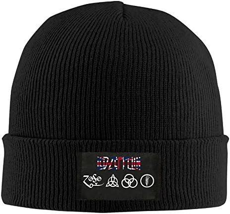 OYOLOY Led Zeppelin Knit Cap Woolen Hat For Unisex Black