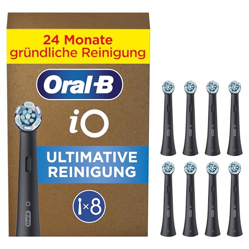iO Aufsteckbürsten Ultimative Reinigung, Schwarz, 8 Stück