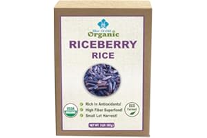 BLUE ORCHID ORGANIC Organic Riceberry Rice | Purple Thai Black Jasmine Gourmet Superfood Rice | Premium Freshness | Small Lot Harvest Direct from our Farm to your Table | 2 LB