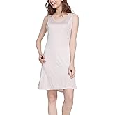 MOROUTLINE Silk Tank Nightgowns Women Pure Silk Sleepwear Sleeveless Night Shirt Soft Sleep Shirt Pajamas Dress