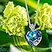 J.NINA Heart Pendant Mom Necklace Engraved I Love You mom with Swarovski Crystals Birthday Anniversary Mothers Day Jewelry Gifts for Women Wife Grandma