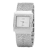 Ladies Square Crystal Bracelet Dress Wrist Watch for Women - Female Silver