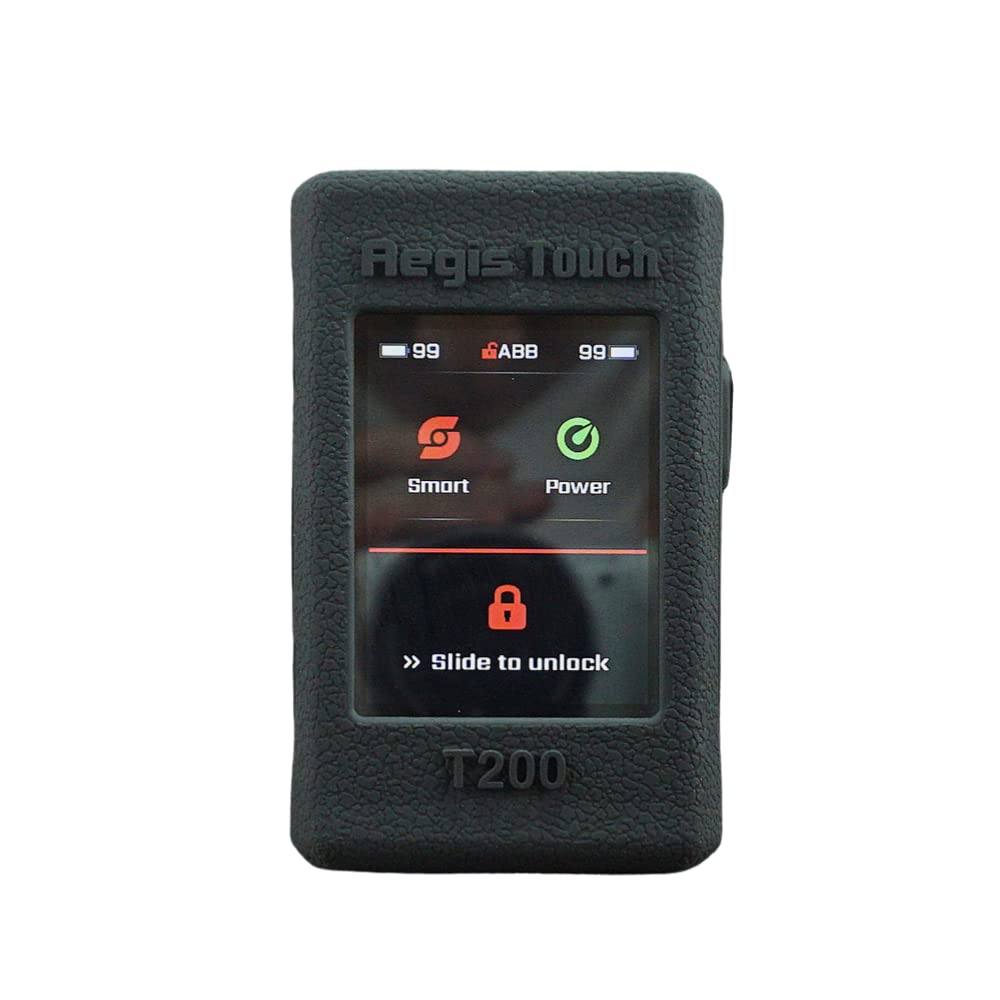 ORIN Aegis Touch T200 Silicone Case, Textured Anti-slip Cover for 6.7" Display, Black